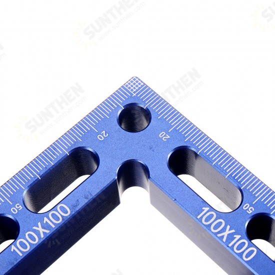 100mm Woodworking Precision Clamping Square L-Shaped Auxiliary Fixture Splicing Board Positioning Panel Fixed Clip Clamp Carpenter Square Ruler