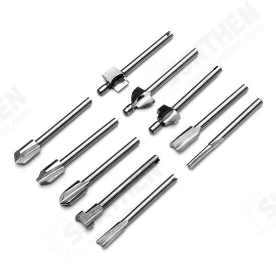 10pcs 1/8 Inch Shank Wood Working Router Bit Dremel Rotary Tool Parts 10pcs 1/8 Inch Shank Wood Working Router Bit Dremel Rotary Tool Parts
