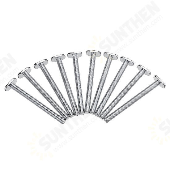 10pcs M8x100mm T-Nut Sliding Screws For 30 Series Miter Track T-Slot Woodworking Tool 10pcs M8x100mm T-Nut Sliding Screws For 30 Series Miter Track T-Slot Woodworking Tool