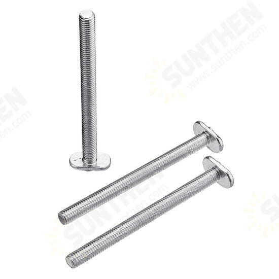 10pcs M8x100mm T-Nut Sliding Screws For 30 Series Miter Track T-Slot Woodworking Tool 10pcs M8x100mm T-Nut Sliding Screws For 30 Series Miter Track T-Slot Woodworking Tool