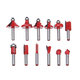 12pcs 1/4 Inch Shank Router Bit Set Carbide Rotary Wood Cutter Milling Cutter Woodworking Trimming Engraving Carving Cutting Tools 12pcs 1/4 Inch Shank Router Bit Set Carbide Rotary Wood Cutter Milling Cutter Woodworking Trimming Engraving Carving Cutting Tools