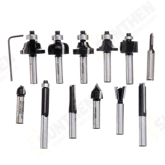 12pcs 8mm Shank Tungsten Carbide Router Bit Set With Wooden Case Woodworking Cutter 12pcs 8mm Shank Tungsten Carbide Router Bit Set With Wooden Case Woodworking Cutter