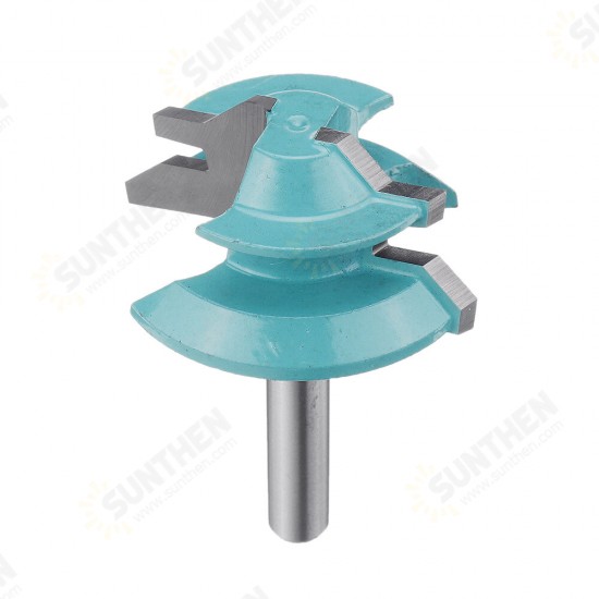 1/4 Inch Shank 45 Degree Lock Miter Router Bit 1-1/2 Inch Cutting Diameter Tenon Woodworking Cutter