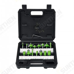 15pcs 1/4 Inch Shank Router Bits Set Carbide Woodworking Tools for Home Improvement and DIY