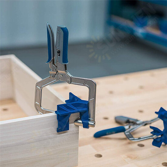 2 Pack Auto-adjustable 90 Degree Corner Clamp Face Frame Clamp Woodworking Clamp