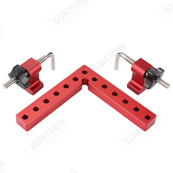 2 Set Woodworking Precision Clamping Square L-Shaped Auxiliary Fixture Splicing Board Positioning Panel Fixed Clip Carpenter Square Ruler Tool