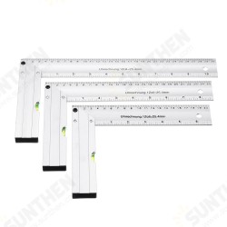 200/250/300mm 90 Degree Angle Ruler Aluminum Seat Woodworking Ruler With Horizontal Tube 200/250/300mm 90 Degree Angle Ruler Aluminum Seat Woodworking Ruler With Horizontal Tube