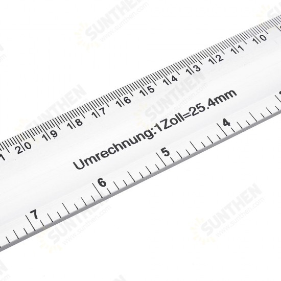 200/250/300mm 90 Degree Angle Ruler Aluminum Seat Woodworking Ruler With Horizontal Tube