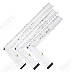200/250/300mm 90 Degree Angle Ruler Aluminum Seat Woodworking Ruler With Horizontal Tube 200/250/300mm 90 Degree Angle Ruler Aluminum Seat Woodworking Ruler With Horizontal Tube
