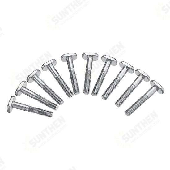 20pcs M6x40mm T-Nut T Sliding Screws For 30 Series Miter Track Woodworking Tool