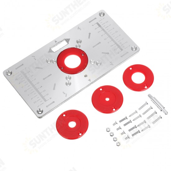 235x120x8mm Trimming Machine Flip Panel Woodworking Router Table Insert Plate for Makita RT0700c