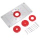 235x120x8mm Trimming Machine Flip Panel Woodworking Router Table Insert Plate for Makita RT0700c