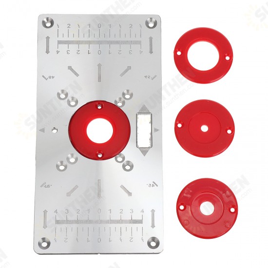 235x120x8mm Trimming Machine Flip Panel Woodworking Router Table Insert Plate for Makita RT0700c