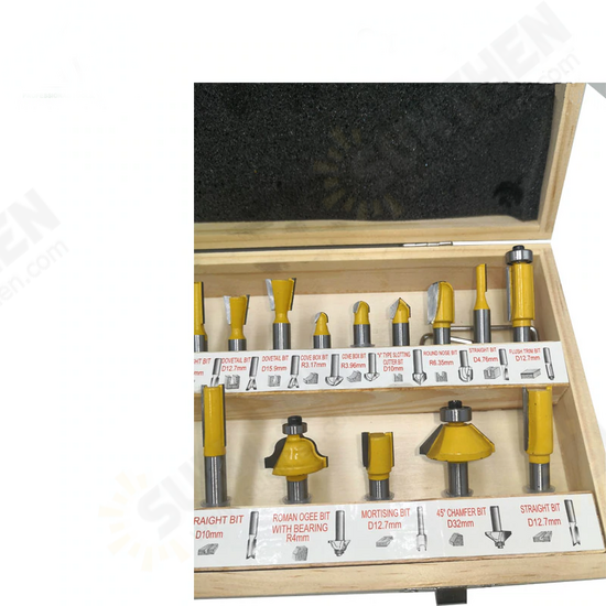 24PCS 8mm Shank DIY Woodworking Router Bits Set Milling Cutter for Wood Flush Straight Chamfer Trimming Engraving Tool 24PCS 8mm Shank DIY Woodworking Router Bits Set Milling Cutter for Wood Flush Straight Chamfer Trimming Engraving Tool