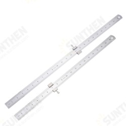 28mm Width Stainless Steel Straight Ruler 50/60cm Length With Locking Stop for Woodworking