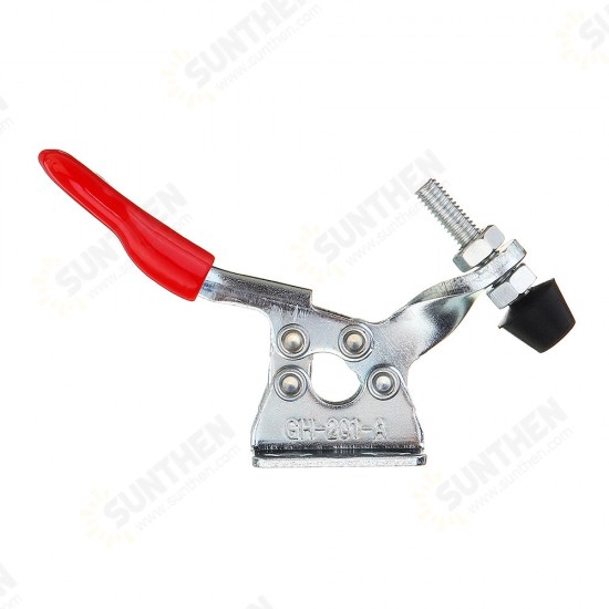 2Pcs GH-201-A Quick Release Hand Tool 27kg Holding Capacity Horizontal Hold Type Toggle Clamp 2Pcs GH-201-A Quick Release Hand Tool 27kg Holding Capacity Horizontal Hold Type Toggle Clamp