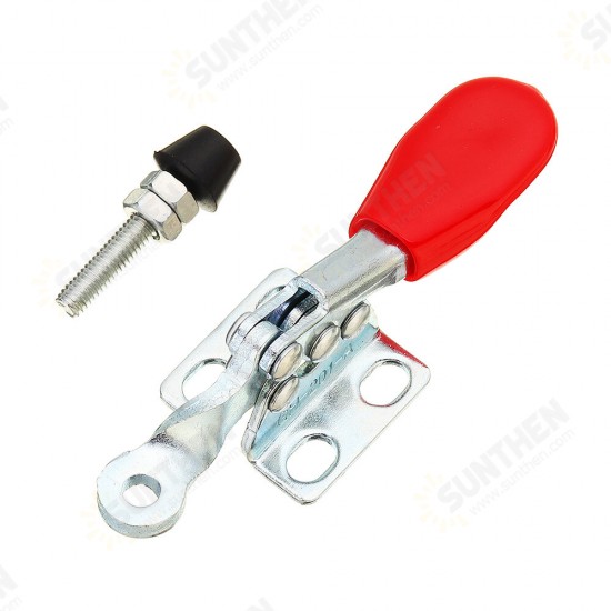 2Pcs GH-201-A Quick Release Hand Tool 27kg Holding Capacity Horizontal Hold Type Toggle Clamp 2Pcs GH-201-A Quick Release Hand Tool 27kg Holding Capacity Horizontal Hold Type Toggle Clamp