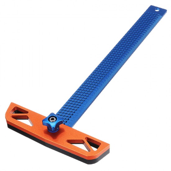 300/400mm Adjustable Angle Woodworking T Ruler Hole Positioning Crossed Marking Gauge Scriber Measuring Tool