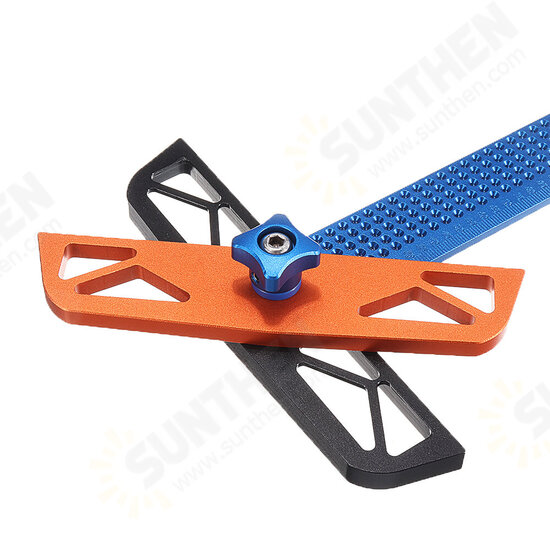 300/400mm Adjustable Angle Woodworking T Ruler Hole Positioning Crossed Marking Gauge Scriber Measuring Tool 300/400mm Adjustable Angle Woodworking T Ruler Hole Positioning Crossed Marking Gauge Scriber Measuring Tool