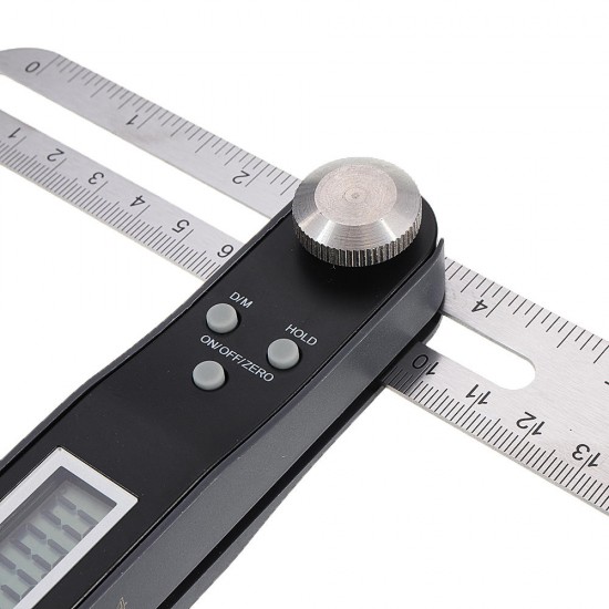 360° LCD Digital Sliding T Bevel Gauge Angle Finder T Digital Protractor Angle Ruler