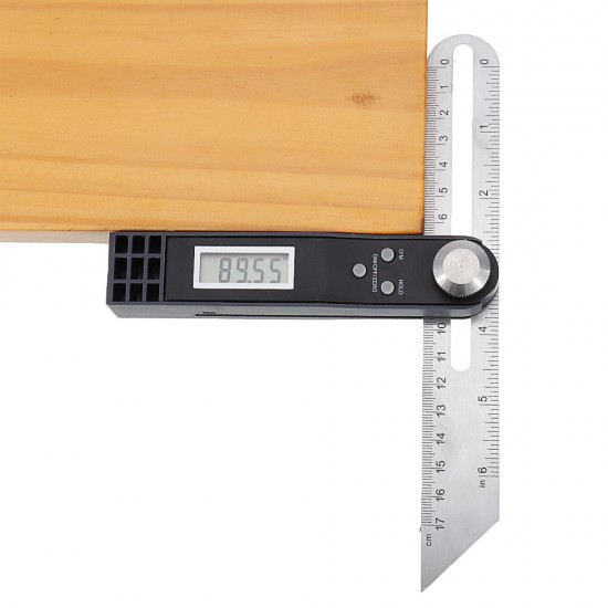 360° LCD Digital Sliding T Bevel Gauge Angle Finder T Digital Protractor Angle Ruler