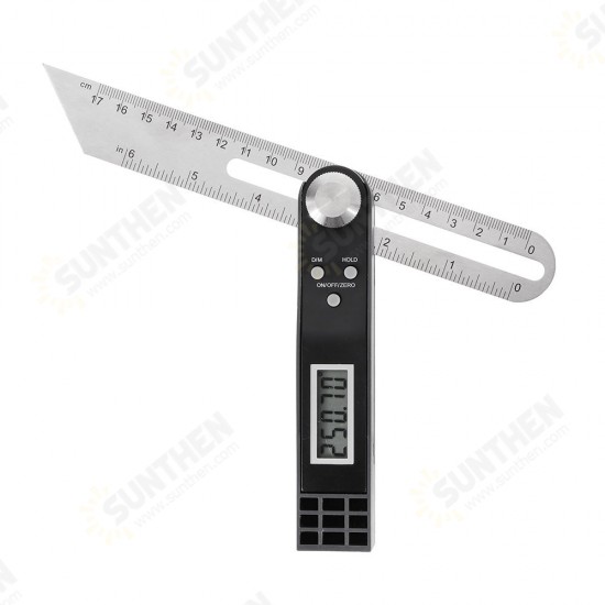 360° LCD Digital Sliding T Bevel Gauge Angle Finder T Digital Protractor Angle Ruler 360° LCD Digital Sliding T Bevel Gauge Angle Finder T Digital Protractor Angle Ruler