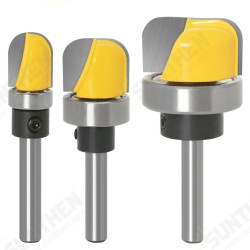 3Pcs Bowl and Tray Router Bit 1/4 Inch Shank / 6mm Shank Corner Rounding Router Bit Wood Milling Cutter Engraving Tool Tungsten Router Bit