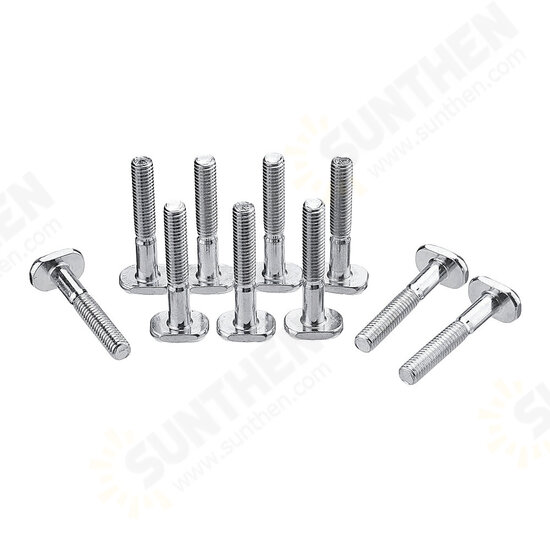 50pcs M6x40mm T-Nut T Sliding Screws For 30 Series Miter Track Woodworking Tool 50pcs M6x40mm T-Nut T Sliding Screws For 30 Series Miter Track Woodworking Tool