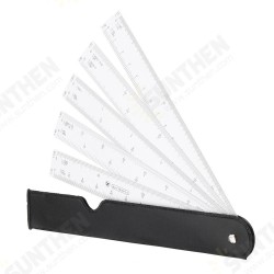 5pcs Multi-function Combined Scale Ruler Suit Butterfly Fan Shaped Plastic Scale Ruler 5pcs Multi-function Combined Scale Ruler Suit Butterfly Fan Shaped Plastic Scale Ruler