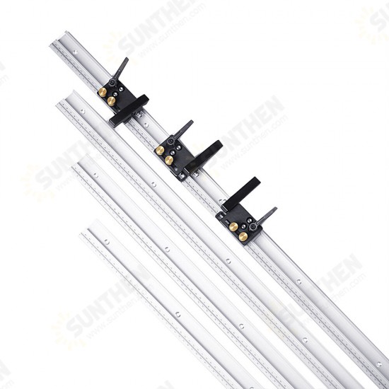 600/800/1000/1220mm Aluminum Alloy T-Track Woodworking T-slot Miter Track with Scale/Miter Track Stop 600/800/1000/1220mm Aluminum Alloy T-Track Woodworking T-slot Miter Track with Scale/Miter Track Stop