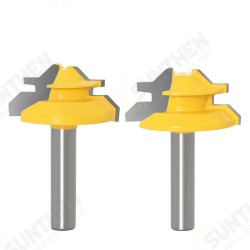 8MM Shank 45 Degree Lock Miter Router Bit Tenon Milling Cutter Woodworking Tool For Wood Tools 8MM Shank 45 Degree Lock Miter Router Bit Tenon Milling Cutter Woodworking Tool For Wood Tools