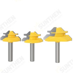 8MM Shank 45 Degree Lock Miter Router Bit Tenon Milling Cutter Woodworking Tool For Wood Tools