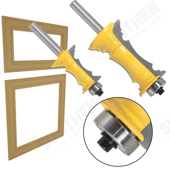 8mm Shank 38mm 64mm Miter Frame Molding Router Bit Line knife Door knife Tenon Cutter for Woodworking Tools 8mm Shank 38mm 64mm Miter Frame Molding Router Bit Line knife Door knife Tenon Cutter for Woodworking Tools