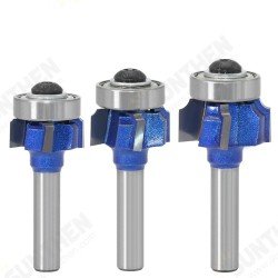 8mm Shank Woodworking Milling Cutter R1mm R2mm R3mm Trimming Knife Edge Trimmer 4 Teeth Wood Router Bit