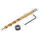 9.0/9.5mm Titanium Coating Twist Step Drill Bit 3/8 Inch Round Shank Drill for Woodworking Pocket Hole Jig 9.0/9.5mm Titanium Coating Twist Step Drill Bit 3/8 Inch Round Shank Drill for Woodworking Pocket Hole Jig