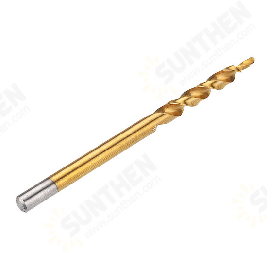 9.0/9.5mm Titanium Coating Twist Step Drill Bit 3/8 Inch Round Shank Drill for Woodworking Pocket Hole Jig 9.0/9.5mm Titanium Coating Twist Step Drill Bit 3/8 Inch Round Shank Drill for Woodworking Pocket Hole Jig