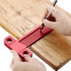 Aluminium Alloy T-160 Hole Positioning Metric Measuring Ruler Woodworking Precision Marking Scriber Aluminium Alloy T-160 Hole Positioning Metric Measuring Ruler Woodworking Precision Marking Scriber