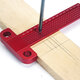 Aluminium Alloy T-160 Hole Positioning Metric Measuring Ruler Woodworking Precision Marking Scriber Aluminium Alloy T-160 Hole Positioning Metric Measuring Ruler Woodworking Precision Marking Scriber
