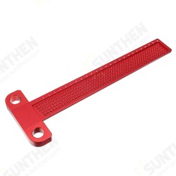 Aluminium Alloy T-260 Hole Positioning Metric Measuring Ruler 260mm Precision Marking T-Rule Scriber Ruler Woodworking Tool