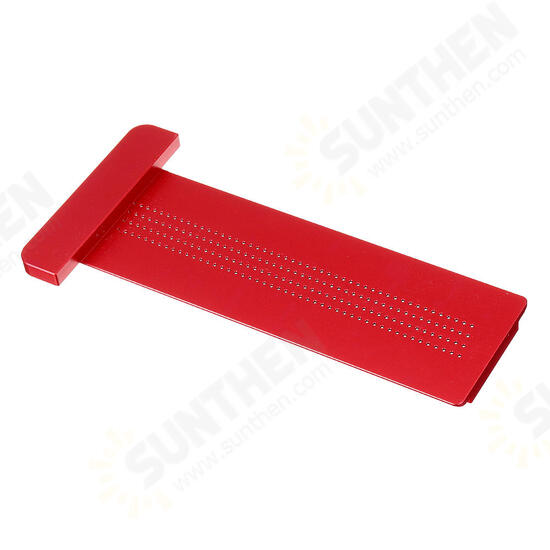 Aluminium Alloy TS 3 to 8 Inch Hole Positioning Measuring Ruler Precision Marking T Ruler Scriber Ruler Woodworking Tool Aluminium Alloy TS 3 to 8 Inch Hole Positioning Measuring Ruler Precision Marking T Ruler Scriber Ruler Woodworking Tool