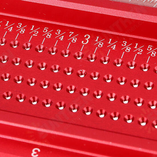 Aluminium Alloy TS 3 to 8 Inch Hole Positioning Measuring Ruler Precision Marking T Ruler Scriber Ruler Woodworking Tool Aluminium Alloy TS 3 to 8 Inch Hole Positioning Measuring Ruler Precision Marking T Ruler Scriber Ruler Woodworking Tool