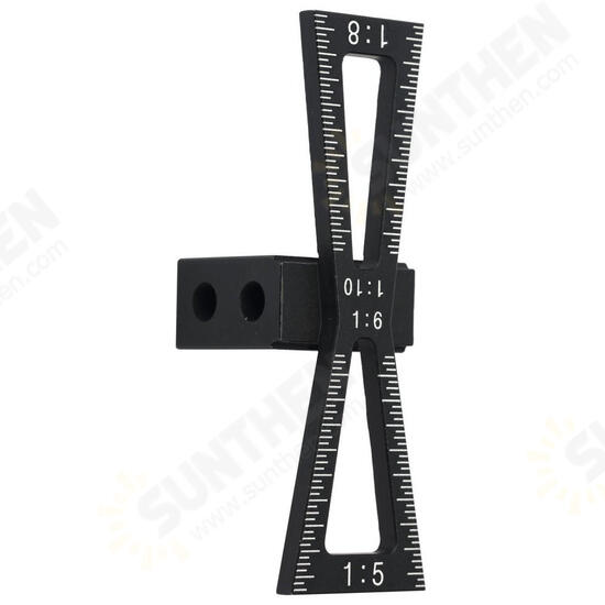Aluminum Alloy Dovetail Marker Jig Woodworking 1:5 1:6 1:8 and 1:10 Slopes Dovetail Marking Template Wood Joints Guide Aluminum Alloy Dovetail Marker Jig Woodworking 1:5 1:6 1:8 and 1:10 Slopes Dovetail Marking Template Wood Joints Guide