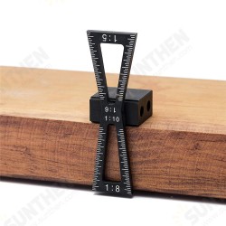 Aluminum Alloy Dovetail Marker Jig Woodworking 1:5 1:6 1:8 and 1:10 Slopes Dovetail Marking Template Wood Joints Guide