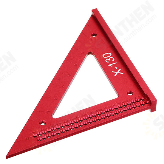 Aluminum Alloy Metric Woodworking Triangle Ruler Carpenters Square Hole Positioning Measuring Ruler Aluminum Alloy Metric Woodworking Triangle Ruler Carpenters Square Hole Positioning Measuring Ruler