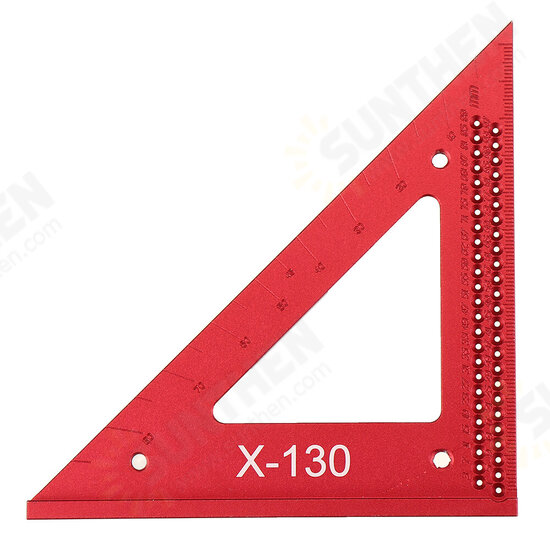Aluminum Alloy Metric Woodworking Triangle Ruler Carpenters Square Hole Positioning Measuring Ruler Aluminum Alloy Metric Woodworking Triangle Ruler Carpenters Square Hole Positioning Measuring Ruler