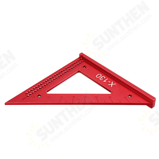 Aluminum Alloy Metric Woodworking Triangle Ruler Carpenters Square Hole Positioning Measuring Ruler Aluminum Alloy Metric Woodworking Triangle Ruler Carpenters Square Hole Positioning Measuring Ruler