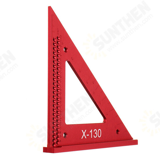 Aluminum Alloy Metric Woodworking Triangle Ruler Carpenters Square Hole Positioning Measuring Ruler Aluminum Alloy Metric Woodworking Triangle Ruler Carpenters Square Hole Positioning Measuring Ruler