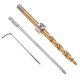 Aluninum Alloy 2 Pocket Hole Syestem Pocket Hole Jig Drill Locator Guide with Drill Screwdriver Set and Pocket Hole Screw Plug Woodworking Tool Aluninum Alloy 2 Pocket Hole Syestem Pocket Hole Jig Drill Locator Guide with Drill Screwdriver Set and Pocket Hole Screw Plug Woodworking Tool