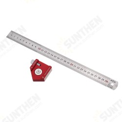 CX300-2 Adjustable 45/90 Degree Metric and Inch Line Scribe Ruler Positioning Measuring Ruler 300mm Marking Ruler Woodworking Tool CX300-2 Adjustable 45/90 Degree Metric and Inch Line Scribe Ruler Positioning Measuring Ruler 300mm Marking Ruler Woodworking Tool