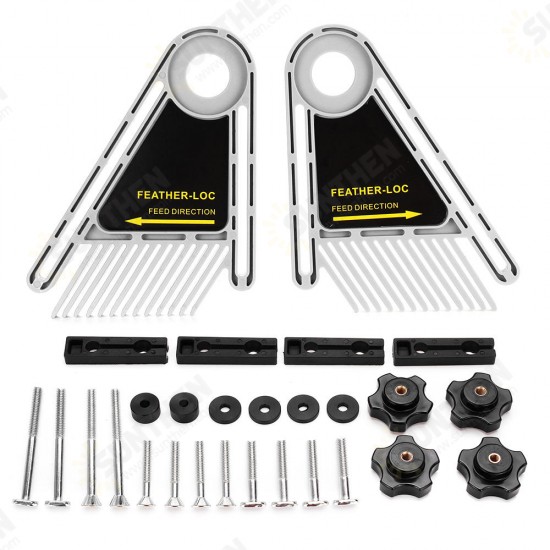 Multi-purpose Double Feather Board Set for Table Saws Router Table Miter Saws Miter Gauge Slot Multi-purpose Double Feather Board Set for Table Saws Router Table Miter Saws Miter Gauge Slot